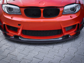 Sichtcarbon Frontlippe für BMW 1er M E82